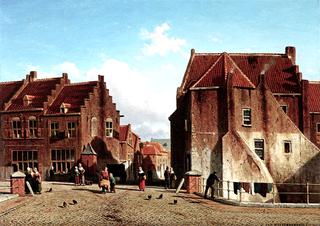 Kuilenburg: a Market Place with Figures, Culemborg