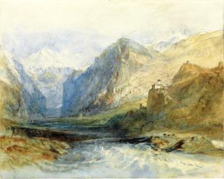 The Domleschg Valley, Looking North to the Gorge at Rothenbrünnen