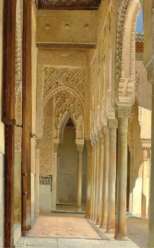 A Colonnade, Alhambra Palace, Granada