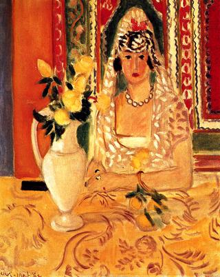 Spanish Woman with Flowers