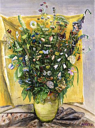 Summer Flowers on a Yellow Cloth