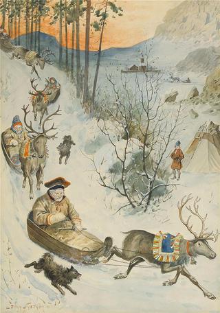 The Sami Riding Sledges