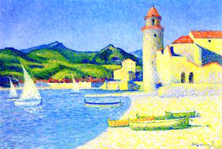 White Sailboats at Collioure