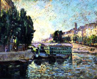 Banks of the Seine, Unloading Coal