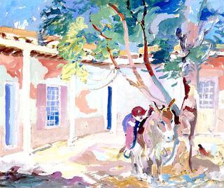 In Courtyard