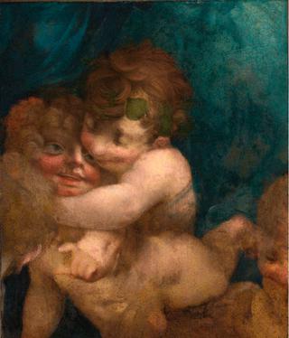 Putti Embracing