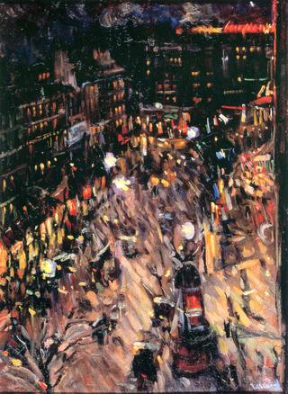 Boulevard des Italiens by Night