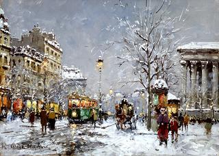 Place de la Madeleine, Winter