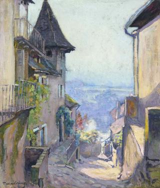 Vue de village, la Rue Montante