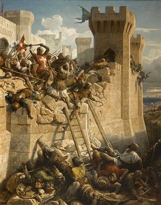 Guillaume de Clermont défend Ptolémaïs, 1291