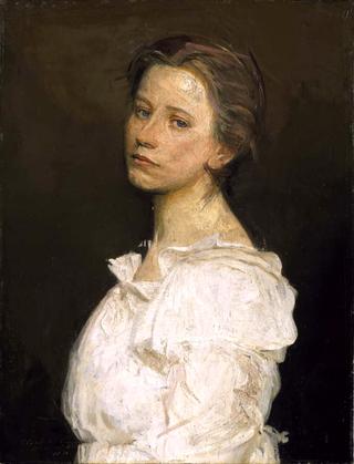 Young Woman in White