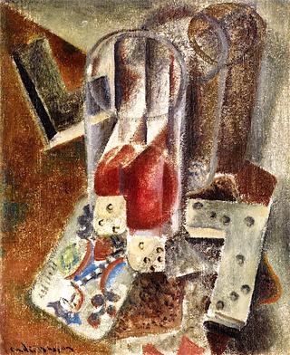 Still Life with Dominos and Cards