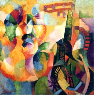 Soleil, tour, aéroplane