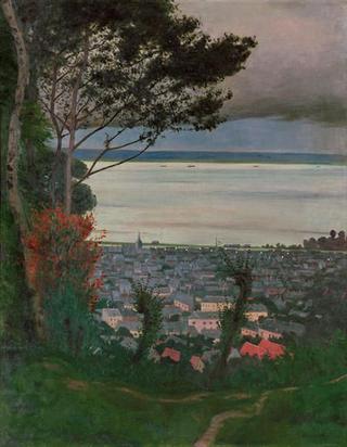 Vue d'Honfleur, le soir