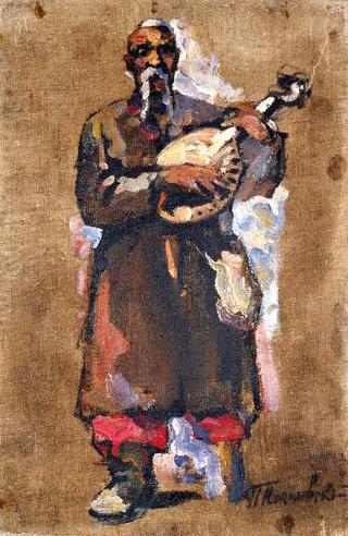 Triptych. Bandura-player
