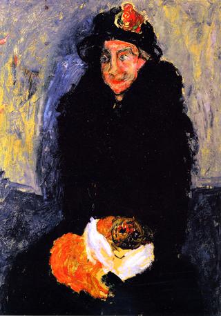 Old Woman with Dog
