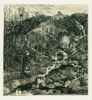 Woman by a Stream