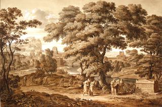 Oedipus and Antigone Leave Thebes