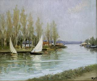 Sailboats on the Seine