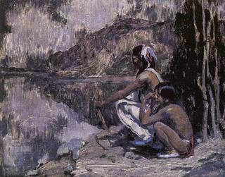 Indians in Moonlight