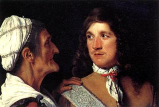 Young Man and a procuress