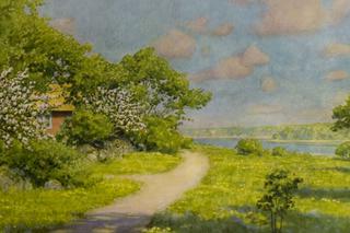Cottage with fruit trees