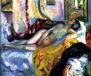 Nude on a Bed