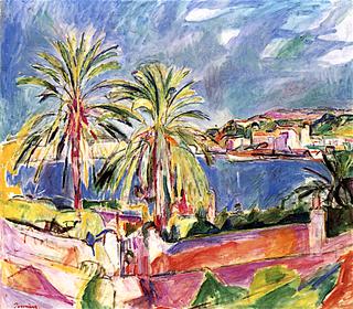 Harbor with Palm Trees