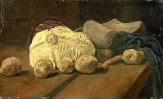 Still Life with Cabbage and Clogs