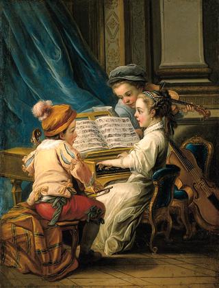 Allegories of Fine Arts as Children - Music (second version)