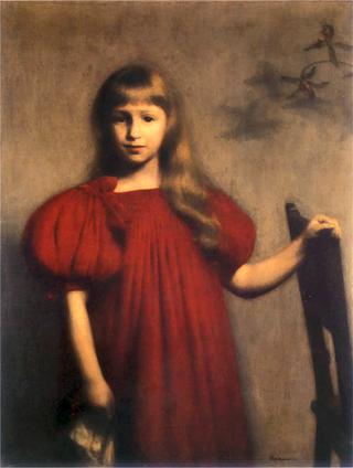 Portrait of a Girl in a Red Dress