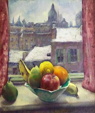 City Window Series: Still Life with Fruit