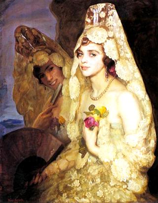 Mujer con Mantilla