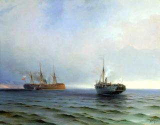 The capture of Turkish nave on Black sea