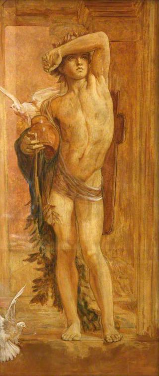 Boy Holding a Vase