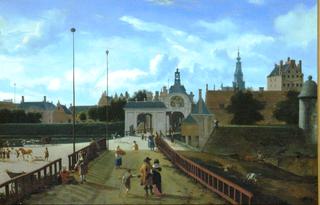 View of the Antonispoort in Amsterdam