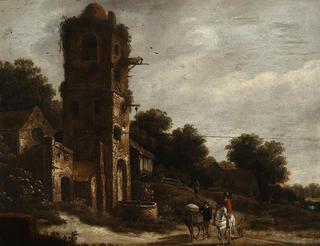 Landscape with Ruin and Figures