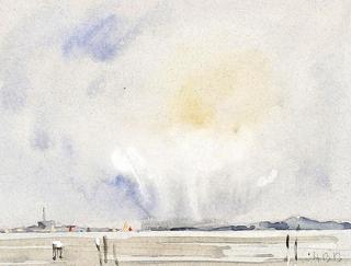 Euganean Hills from the Lagoon, Venice