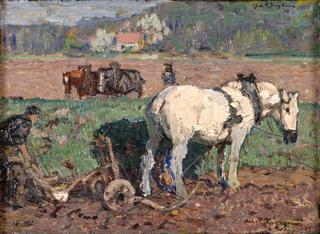 Farmer with Plow