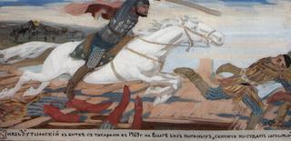 The Battle of Prince Ukhtomsky with Tatars on the Volga