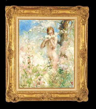 Young Woman in a Garden