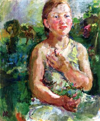 Girl with Flowers