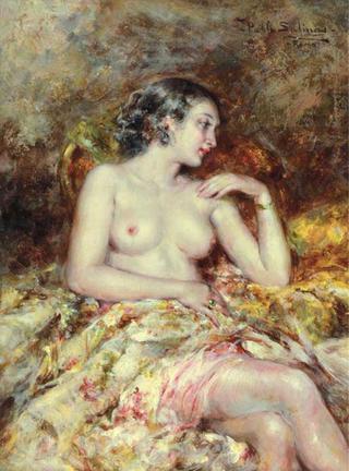 A Semi-nude in an Interior