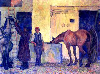 Thirsty Cab Horse