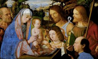 The Holy Family with Saints