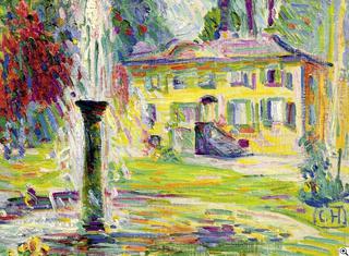 Schloss Belvedere at Weimar with Fountain
