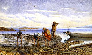 Indians Gathering Shellfish, Victoria Island