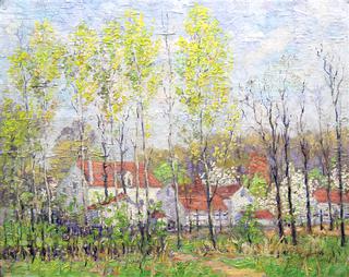 Red Roofs in Spring