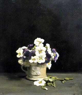 Violas in a Mug