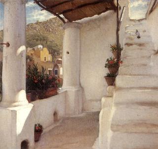 The Staircase of a House at Capri
